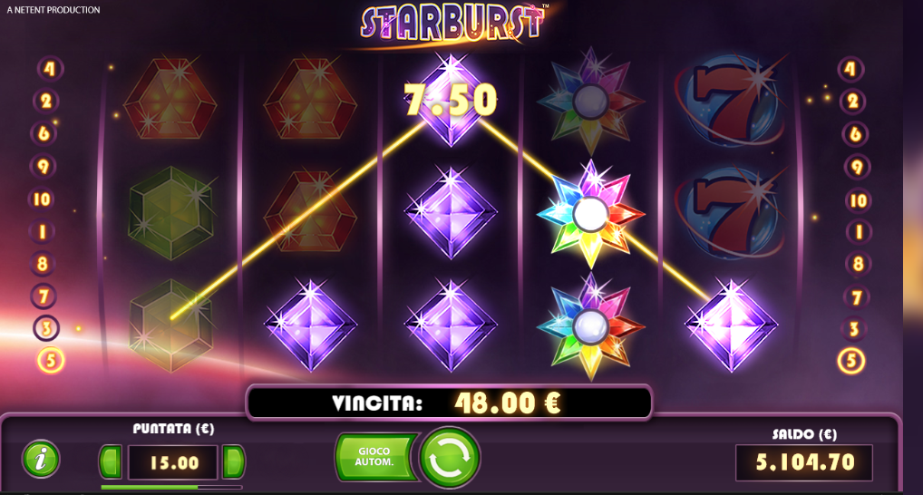 slot machine starburst