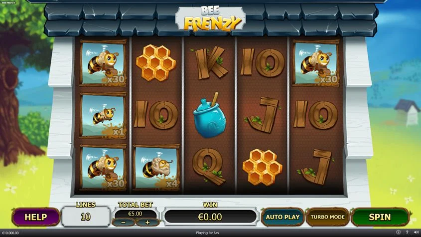 griglia slot machine bee frenzy